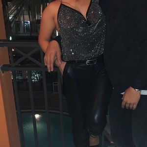 For Love and Lemons After Dark Halter Top